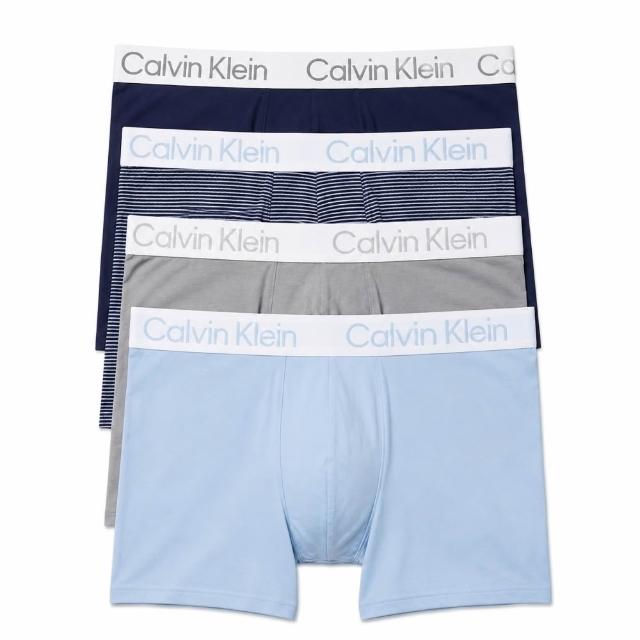 【CALVIN KLEIN】ck男內褲 超細纖維 舒適 快乾 四角內褲(超值 四件組)