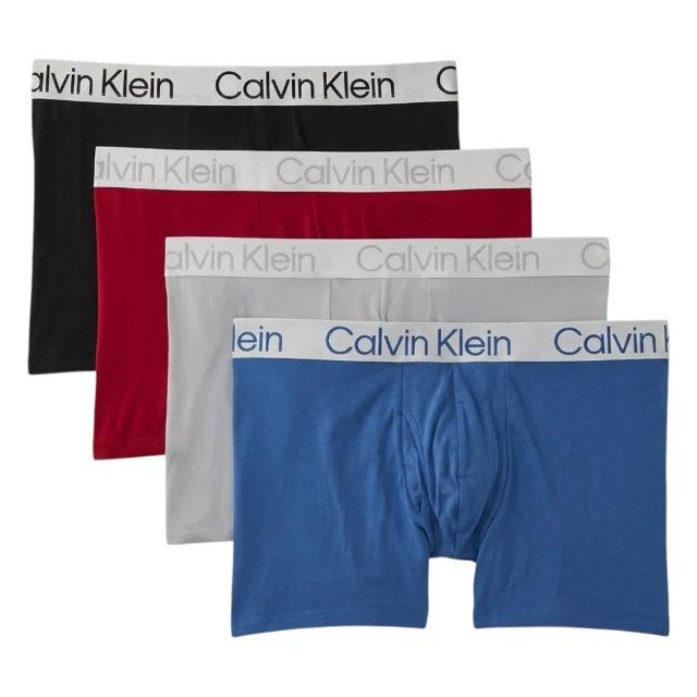 【CALVIN KLEIN】ck男內褲 超細纖維 舒適 快乾 四角內褲(超值 四件組)