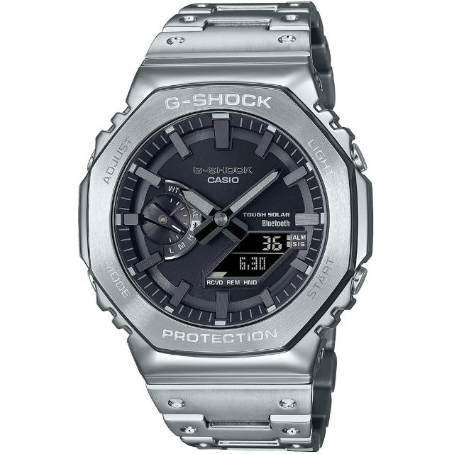 【CASIO 卡西歐】G-SHOCK 太陽能藍牙電波錶-7款可選 父親節 送禮(GMW-B5000D-1)