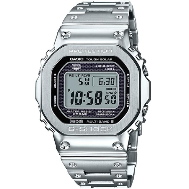 【CASIO 卡西歐】G-SHOCK 太陽能藍牙電波錶-7款可選 父親節 送禮(GMW-B5000D-1)