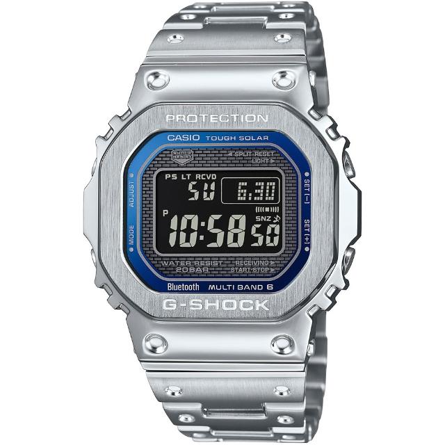 【CASIO 卡西歐】G-SHOCK 太陽能藍牙電波錶-7款可選 父親節 送禮(GMW-B5000D-1)