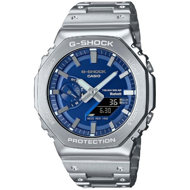【CASIO 卡西歐】G-SHOCK 太陽能藍牙電波錶-7款可選 父親節 送禮(GMW-B5000D-1)