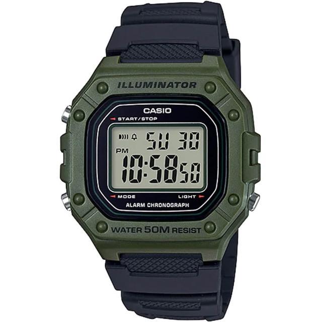 【CASIO 卡西歐】G-SHOCK 運動風格多功能電子錶-23款可選  情人節 送禮(W-219H/W-218H/W-217H系列)
