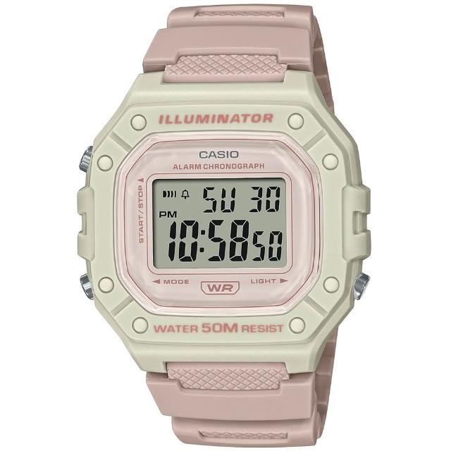 【CASIO 卡西歐】G-SHOCK 運動風格多功能電子錶-23款可選  情人節 送禮(W-219H/W-218H/W-217H系列)