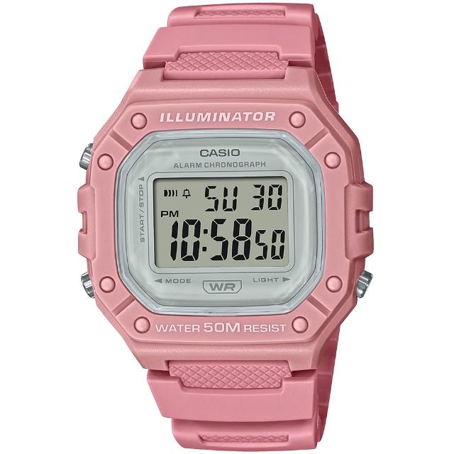【CASIO 卡西歐】G-SHOCK 運動風格多功能電子錶-23款可選  情人節 送禮(W-219H/W-218H/W-217H系列)