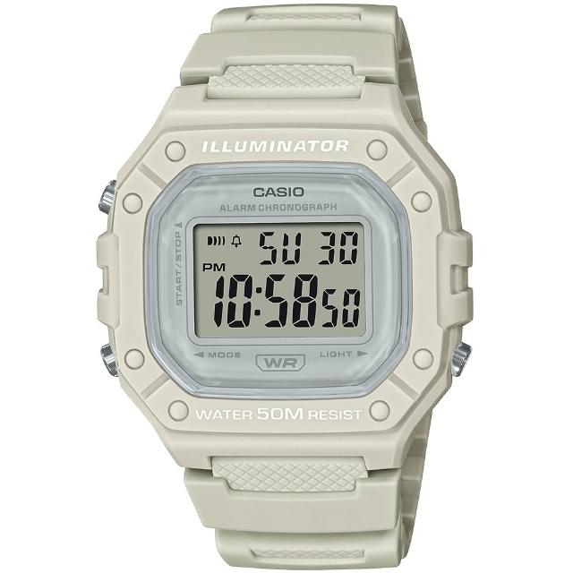 【CASIO 卡西歐】G-SHOCK 運動風格多功能電子錶-23款可選  情人節 送禮(W-219H/W-218H/W-217H系列)