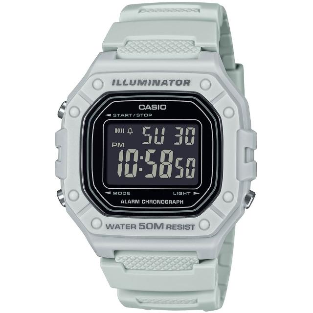 【CASIO 卡西歐】G-SHOCK 運動風格多功能電子錶-23款可選  情人節 送禮(W-219H/W-218H/W-217H系列)