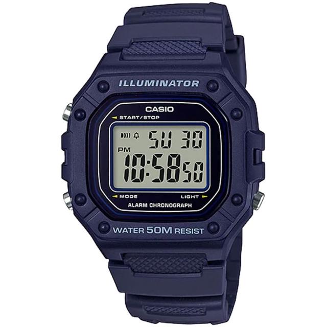 【CASIO 卡西歐】G-SHOCK 運動風格多功能電子錶-23款可選  情人節 送禮(W-219H/W-218H/W-217H系列)