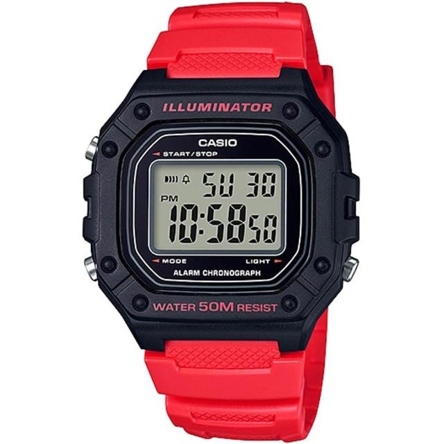 【CASIO 卡西歐】G-SHOCK 運動風格多功能電子錶-23款可選  情人節 送禮(W-219H/W-218H/W-217H系列)
