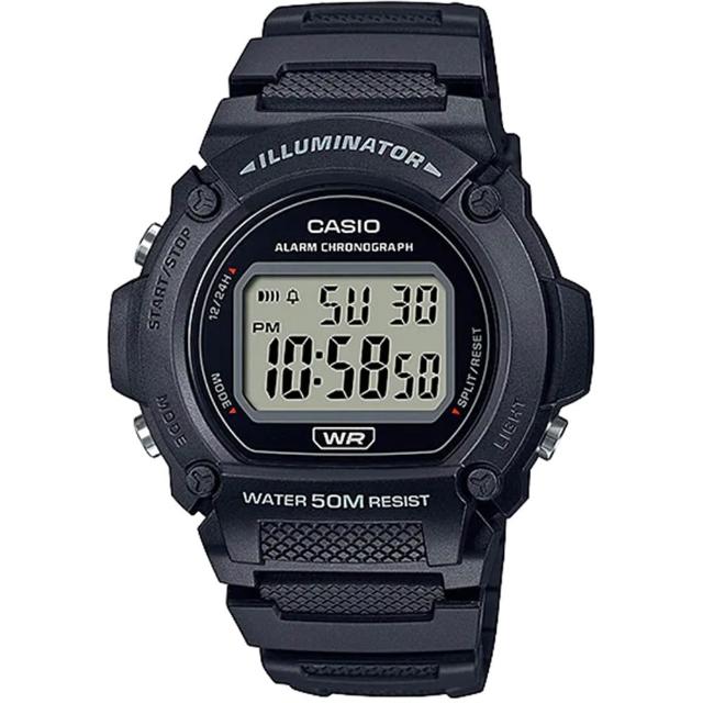 【CASIO 卡西歐】G-SHOCK 運動風格多功能電子錶-23款可選  情人節 送禮(W-219H/W-218H/W-217H系列)
