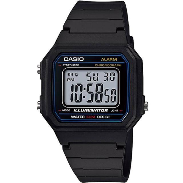 【CASIO 卡西歐】G-SHOCK 運動風格多功能電子錶-23款可選  情人節 送禮(W-219H/W-218H/W-217H系列)