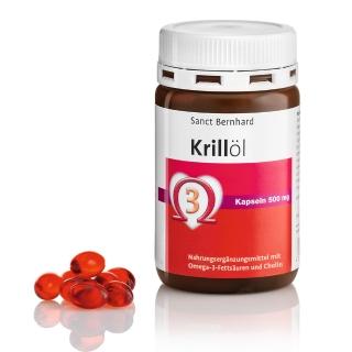 【Sanct Bernhard 聖伯納德】德國百年草本 磷蝦油500毫克膠囊(90顆 OMEGA-3 DHA 蝦紅素)