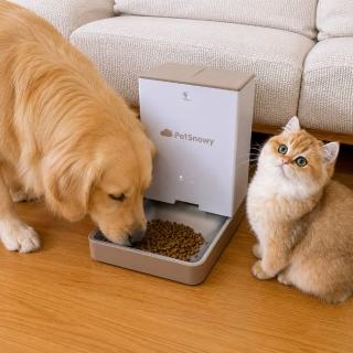 【PetSnowy】SNOW+ 寵物智能餵食器(自動餵食器 APP操控 雙電源供電 WIFI連線)