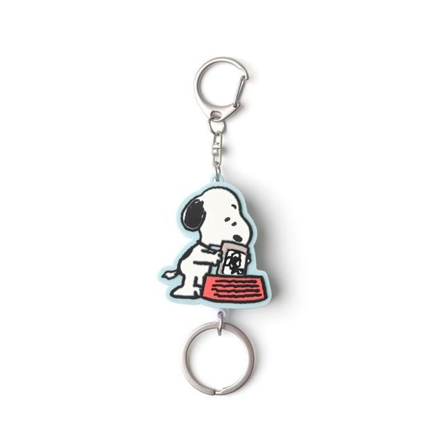 【Norns】伸縮易拉扣(史努比 蠟筆小新 小白 肥嘟嘟左衛門 Moomin 姆明 樹精 伸縮證件夾 鑰匙圈 吊飾)