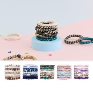 【L. ERICKSON】任選3組 粗版 彈力髮圈 8入系列(多款任選)