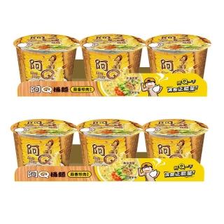【阿Q桶麵】風味桶3入x2組(雞汁排骨/紅椒牛肉/生猛海鮮/韓式泡菜/蒜香珍肉)