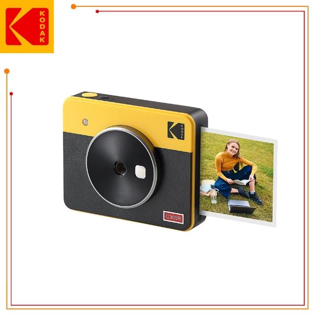 【Kodak 柯達】Mini Shot 3 Retro方形拍立得相機C300R口袋相印機+相片紙30張(東城代理商公司貨)