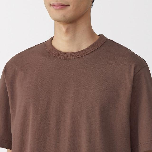 【MUJI 無印良品】男水洗粗織圓領短袖T恤(共7色)