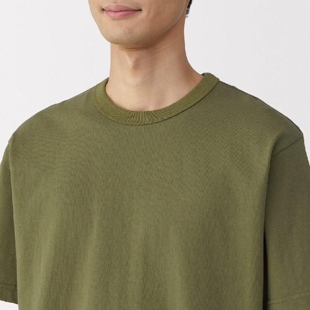 【MUJI 無印良品】男水洗粗織圓領短袖T恤(共7色)