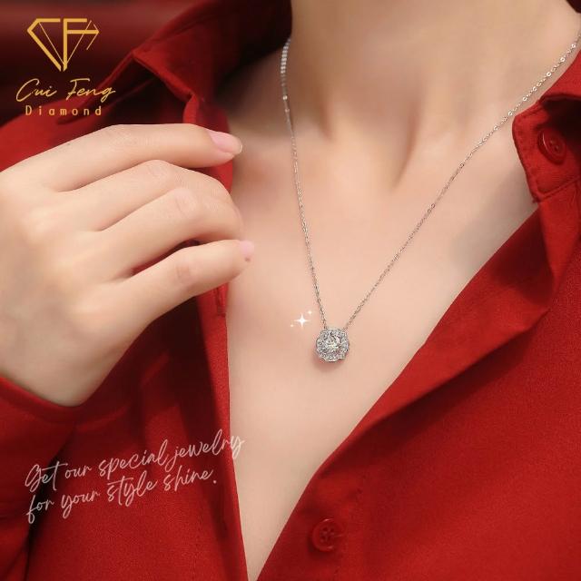 【CF Diamond】MOMO獨家12星座｜七夕情人節 (莫桑鑽 獅子座 處女座 項鍊 戒指 手鍊 耳環 生日 禮物 鑽石)