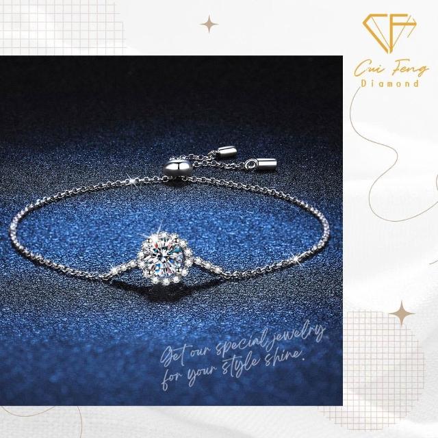 【CF Diamond】MOMO獨家12星座｜七夕情人節 (莫桑鑽 獅子座 處女座 項鍊 戒指 手鍊 耳環 生日 禮物 鑽石)