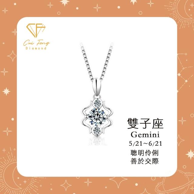 【CF Diamond】MOMO獨家12星座｜七夕情人節 (莫桑鑽 獅子座 處女座 項鍊 戒指 手鍊 耳環 生日 禮物 鑽石)