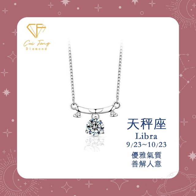 【CF Diamond】MOMO獨家12星座｜七夕情人節 (莫桑鑽 獅子座 處女座 項鍊 戒指 手鍊 耳環 生日 禮物 鑽石)