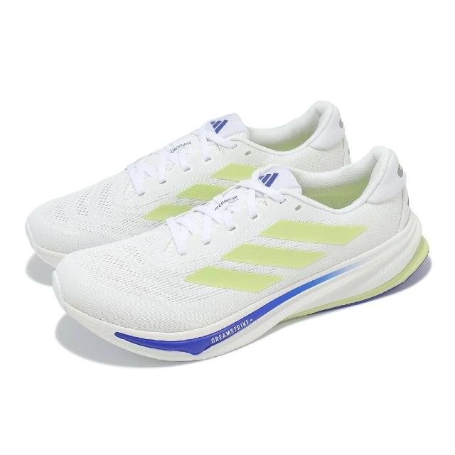 【adidas 愛迪達】慢跑鞋 Supernova Rise 2 M 男鞋 寬楦 白 綠 藍 緩衝 輕量 運動鞋 愛迪達(IH8712)