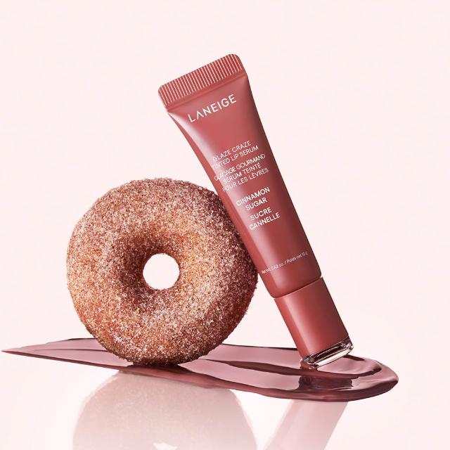 【LANEIGE 蘭芝】官方直營 甜甜圈澎潤水唇釉 12g(蘭芝 唇釉 唇膏 唇蜜)