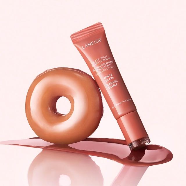 【LANEIGE 蘭芝】官方直營 甜甜圈澎潤水唇釉 12g(蘭芝 唇釉 唇膏 唇蜜)