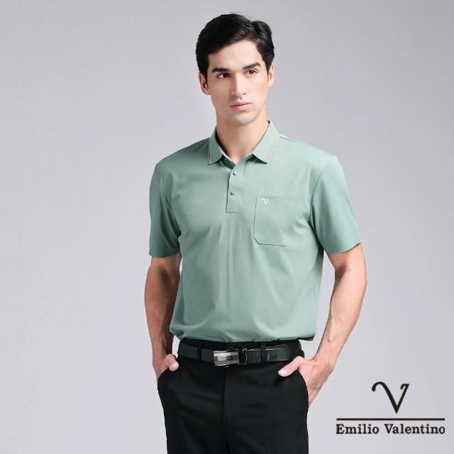 【Emilio Valentino 范倫鐵諾】男款polo衫 短袖 商務休閒 口袋 男士上衣 吸排涼感/舒適棉 polo衫 男(多款)