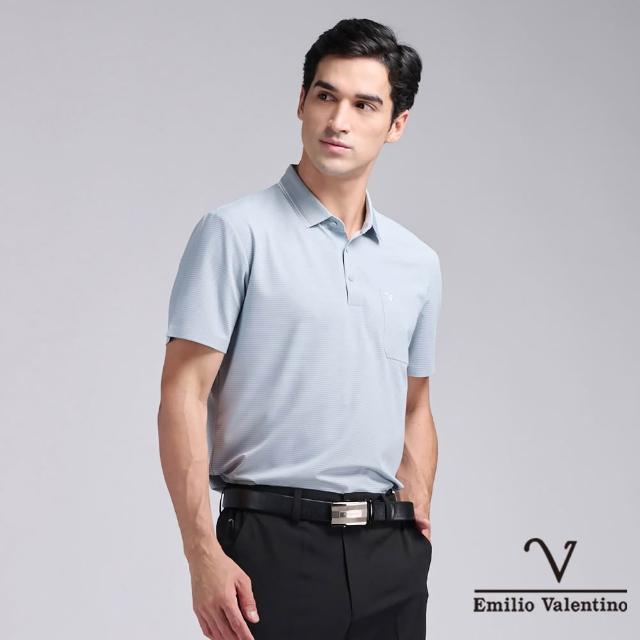 【Emilio Valentino 范倫鐵諾】男款polo衫 短袖 商務休閒 口袋 男士上衣 吸排涼感/舒適棉 polo衫 男(多款)