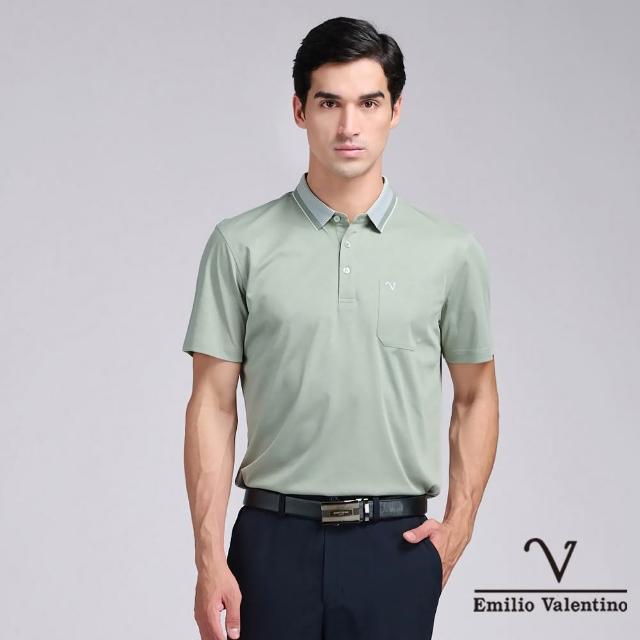 【Emilio Valentino 范倫鐵諾】男款polo衫 短袖 商務休閒 口袋 男士上衣 吸排涼感/舒適棉 polo衫 男(多款)