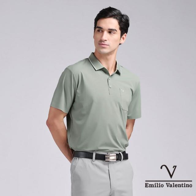 【Emilio Valentino 范倫鐵諾】男款polo衫 短袖 商務休閒 口袋 男士上衣 吸排涼感/舒適棉 polo衫 男(多款)