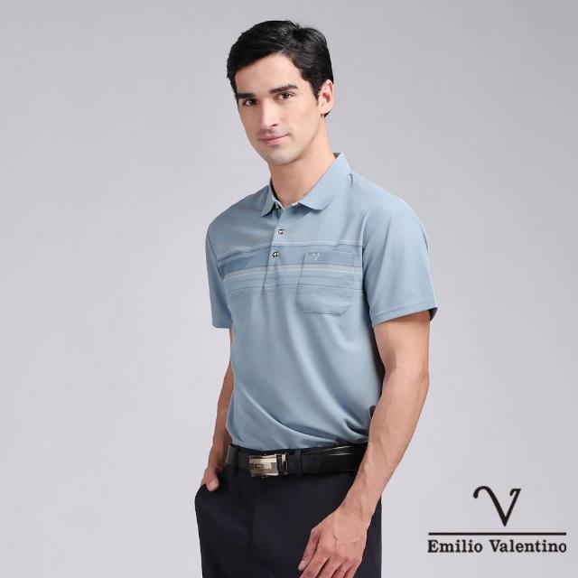 【Emilio Valentino 范倫鐵諾】男款polo衫 短袖 商務休閒 口袋 男士上衣 吸排涼感/舒適棉 polo衫 男(多款)