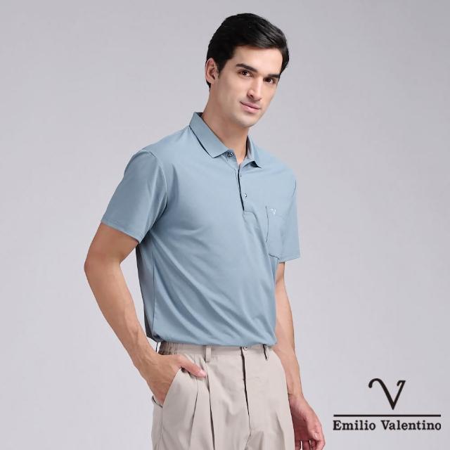 【Emilio Valentino 范倫鐵諾】男款polo衫 短袖 商務休閒 口袋 男士上衣 吸排涼感/舒適棉 polo衫 男(多款)