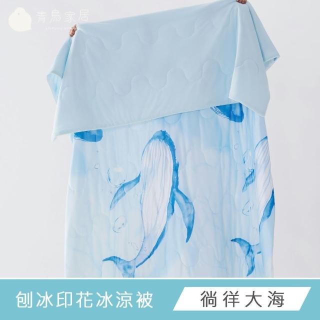 【青鳥家居】買1送1 刨冰印花冰涼被 (冰涼被/涼被/涼感被/涼夏/夏被/四季薄被)