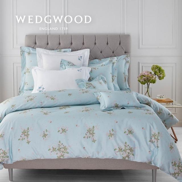 【WEDGWOOD】100%天絲印花 兩用被床包枕套四件組 特大任選｜60支300織