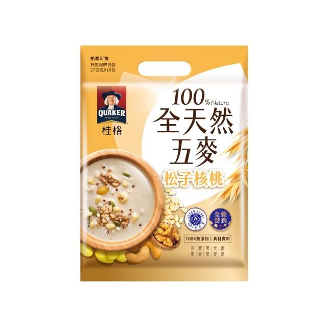 【QUAKER 桂格】全天然五麥x15袋/箱出(口味任選)