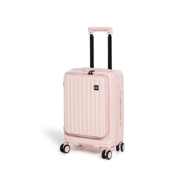 【Honeymoon】20吋前開式多功能旅行箱(前開式/登機箱/拉鍊旅行箱)