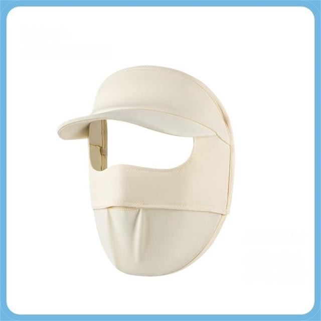 【MoonDy】帽子 臉罩 防曬面罩 騎車面罩 臉部防曬 防紫外線 透氣舒適 防曬頭巾 凉感 護頸 