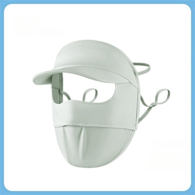 【MoonDy】帽子 臉罩 防曬面罩 騎車面罩 臉部防曬 防紫外線 透氣舒適 防曬頭巾 凉感 護頸 