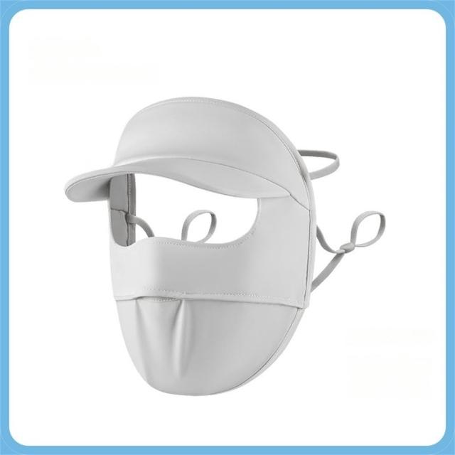 【MoonDy】帽子 臉罩 防曬面罩 騎車面罩 臉部防曬 防紫外線 透氣舒適 防曬頭巾 凉感 護頸 