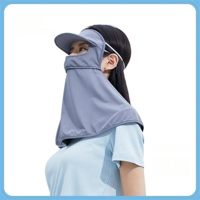 【LEESA】防紫外線\帽子\防曬\面罩\騎車面罩\臉部防曬\透氣\防曬頭巾\護頸\防曬口罩\凉感\