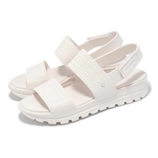 【SKECHERS】涼鞋 Arch Fit Footsteps-Sunny Days 女鞋 米白 支撐 緩衝 雙帶(111461-WHT)
