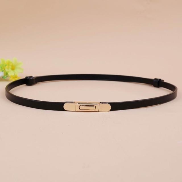 【米蘭精品】現貨+預購 100%真皮皮帶牛皮腰帶手工窄版細皮帶女牛仔褲休閒褲長褲(雙面百搭細腰帶9色74eg1)