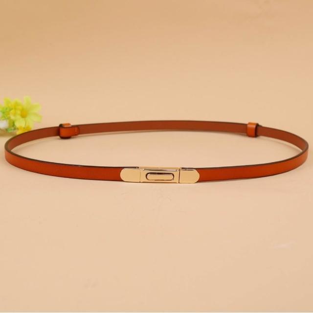 【米蘭精品】現貨+預購 100%真皮皮帶牛皮腰帶手工窄版細皮帶女牛仔褲休閒褲長褲(雙面百搭細腰帶9色74eg1)