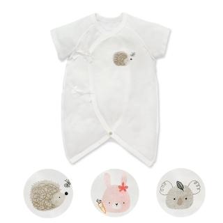 【Baby City 娃娃城】天絲短袖初生兔裝/可愛動物系列｜萊賽爾 新生兒 包屁衣 蝴蝶衣 綁帶連身衣 薄款