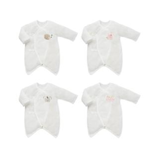 【Baby City 娃娃城】天絲長袖開釦初生兔裝/可愛動物系列｜萊賽爾 新生兒 包屁衣 蝴蝶衣 綁帶連身衣 薄款