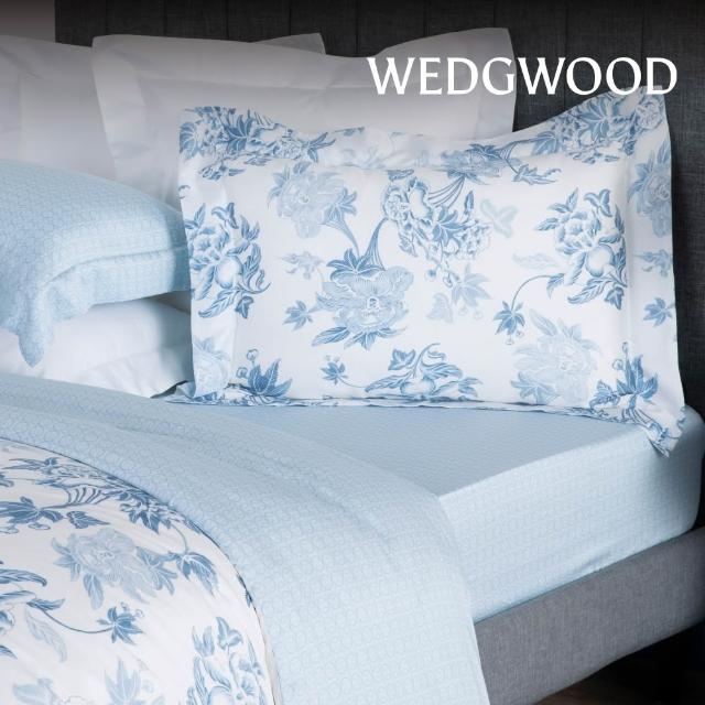 【WEDGWOOD】天絲印花床包枕套三件組 雙人任選｜60支300織